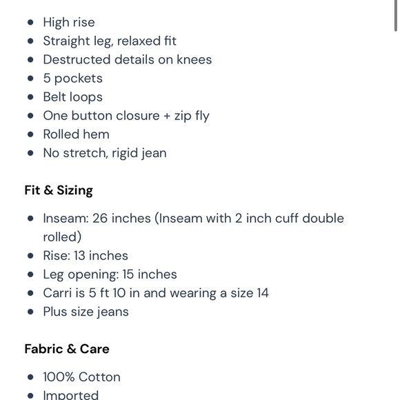 High Rise Relaxed Fit Straight Leg Jeans - Picture 4 of 4